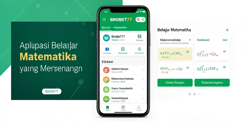 Tampilan antarmuka BROBET77 yang menarik dan interaktif untuk belajar matematika.