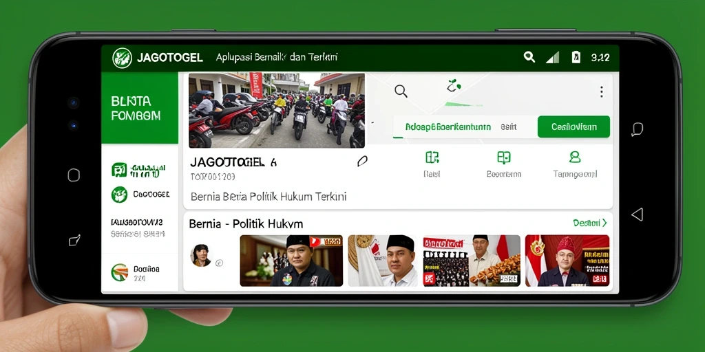 Tampilan antarmuka pengguna aplikasi JAGOTOGEL yang informatif.