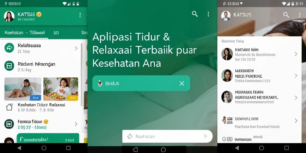 Antarmuka KATSU5 yang sederhana dan fungsional untuk tidur dan relaksasi.