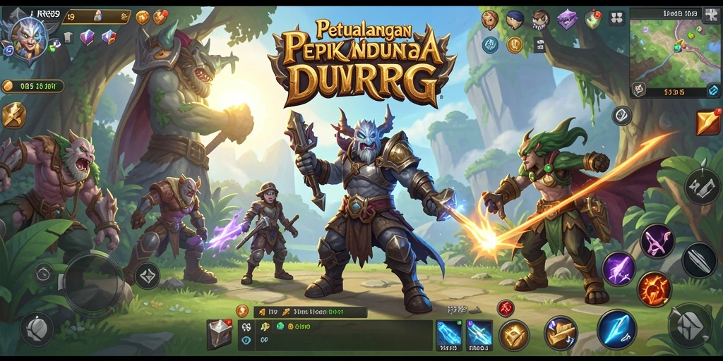 Screenshot antarmuka permainan <strong>RR89</strong> dengan tampilan karakter dan lingkungan RPG yang menakjubkan.